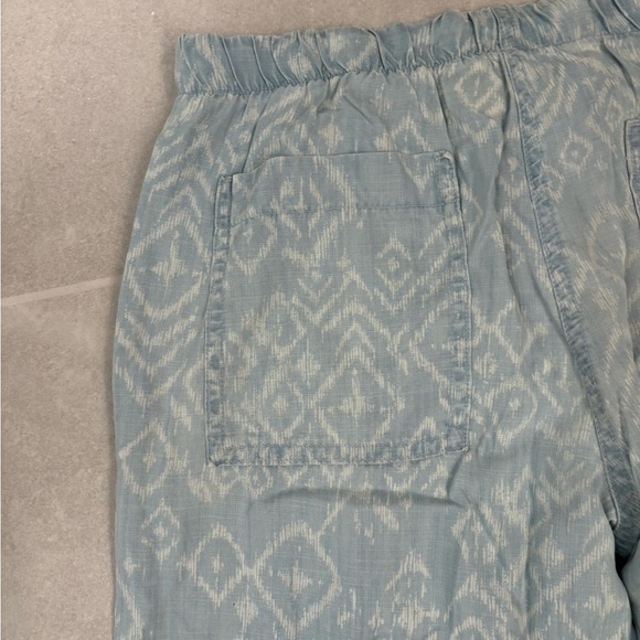 Bella Dahl Blue White Easy Pocket Wide Leg Pants Size Small - Picture 6 of 13